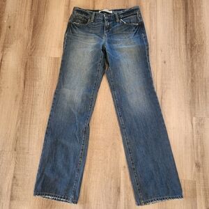 GAP Straight Leg Boyfriend Jeans Women’s 6R Medium Wash 100% Cotton Y2K 2000s